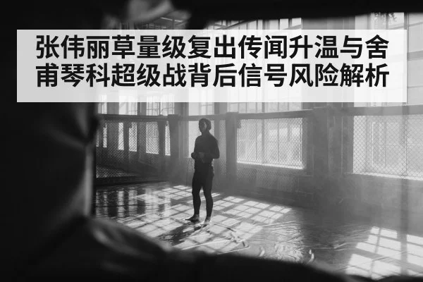 张伟丽草量级复出传闻升温与舍甫琴科超级战背后信号风险解析